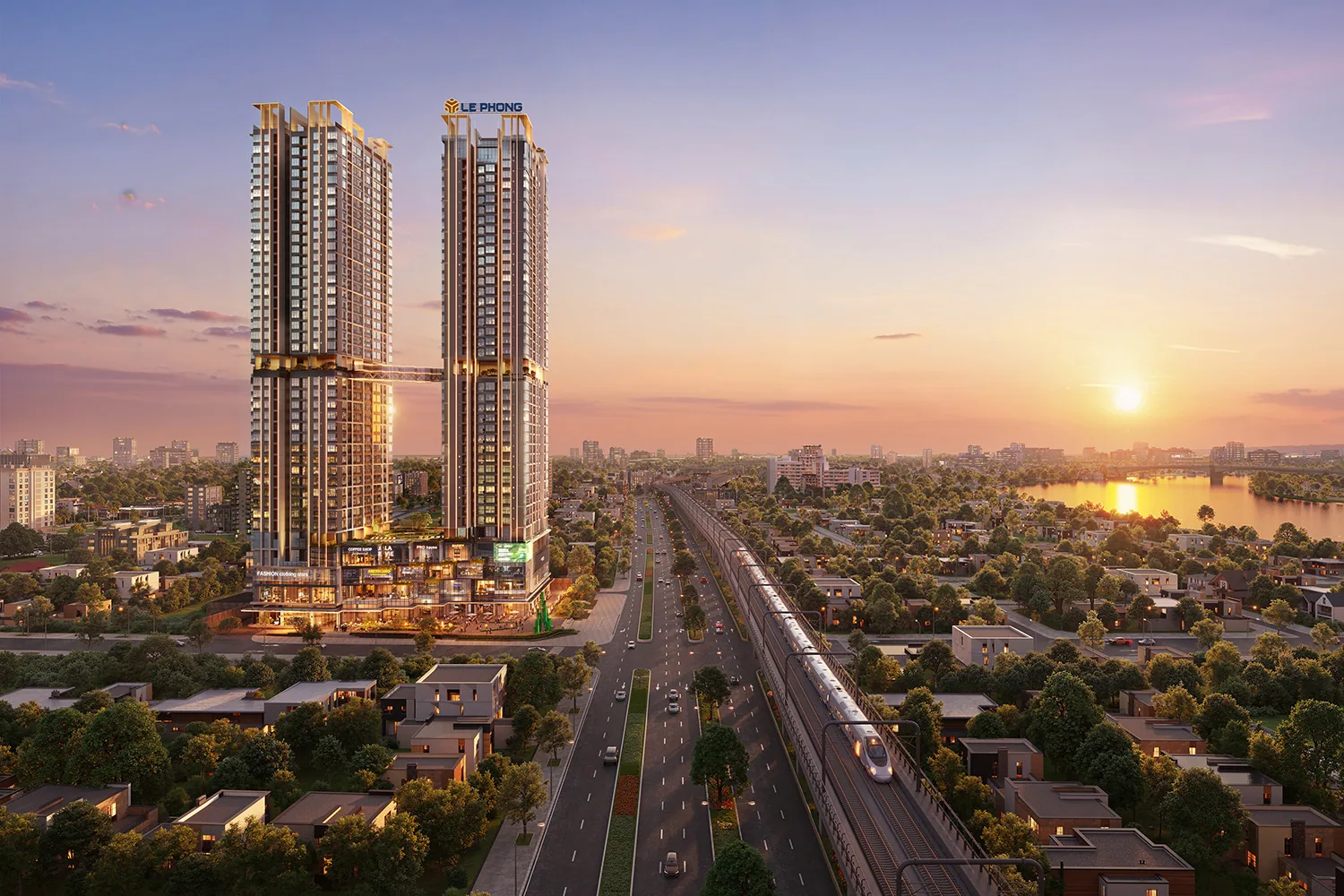Phối cảnh The Emerald Boulevard