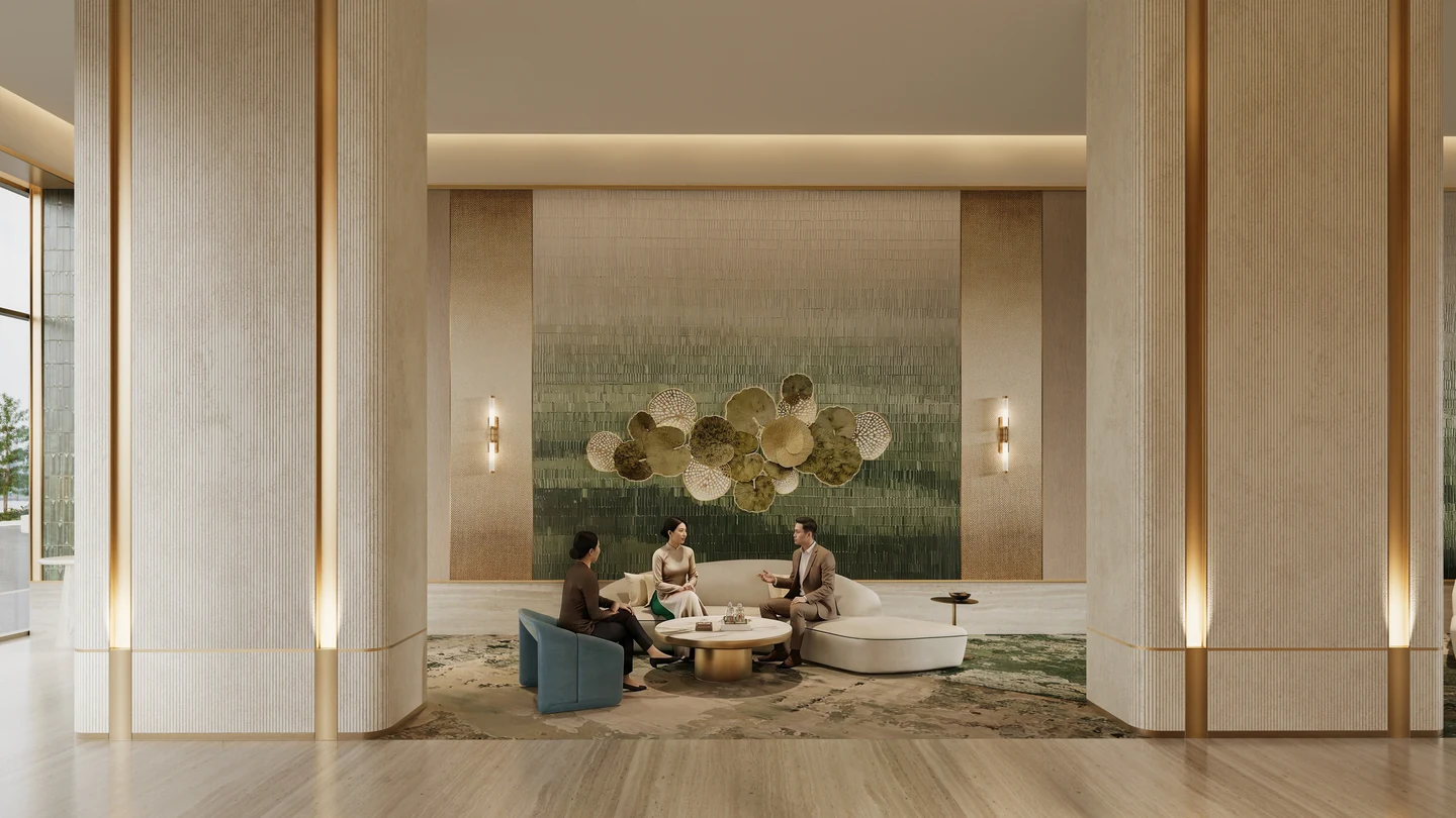 Phối cảnh Sảnh đón khách Palm River