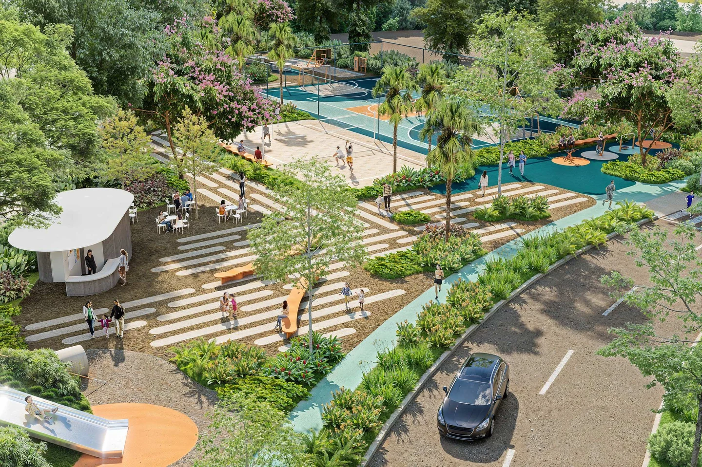 Phối cảnh Thể thao ngoài trời Palm River
