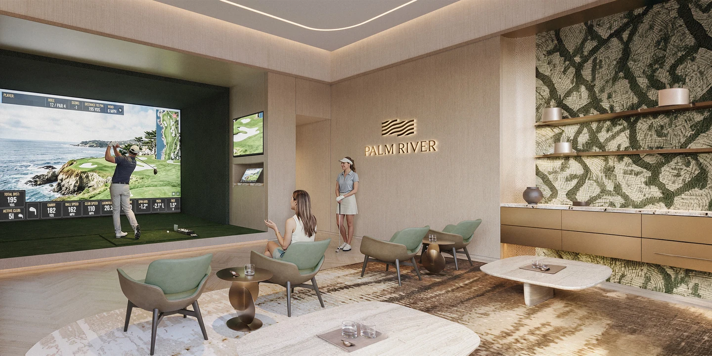 Phối cảnh Golf mô phỏng Palm River