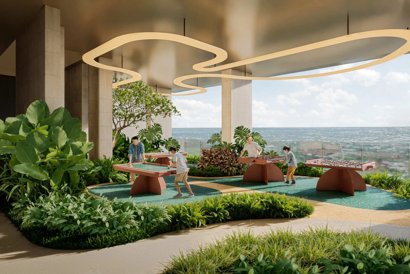 Phối cảnh Tổ hợp giải trí Palm River