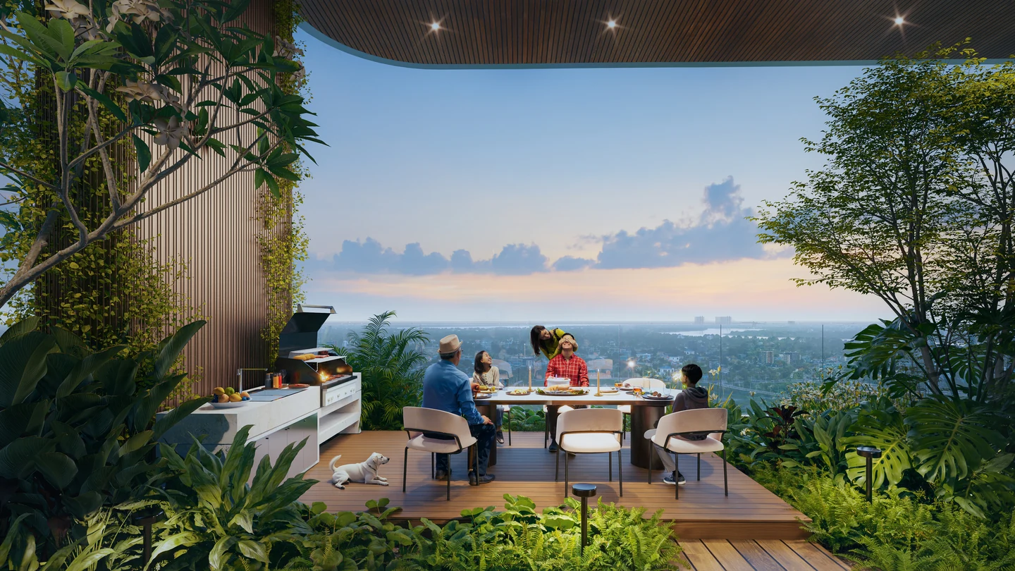 Phối cảnh BBQ trên không Palm River