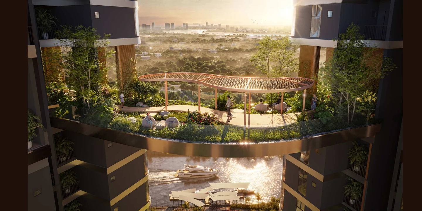 Phối cảnh Vườn dạo trên không Palm River