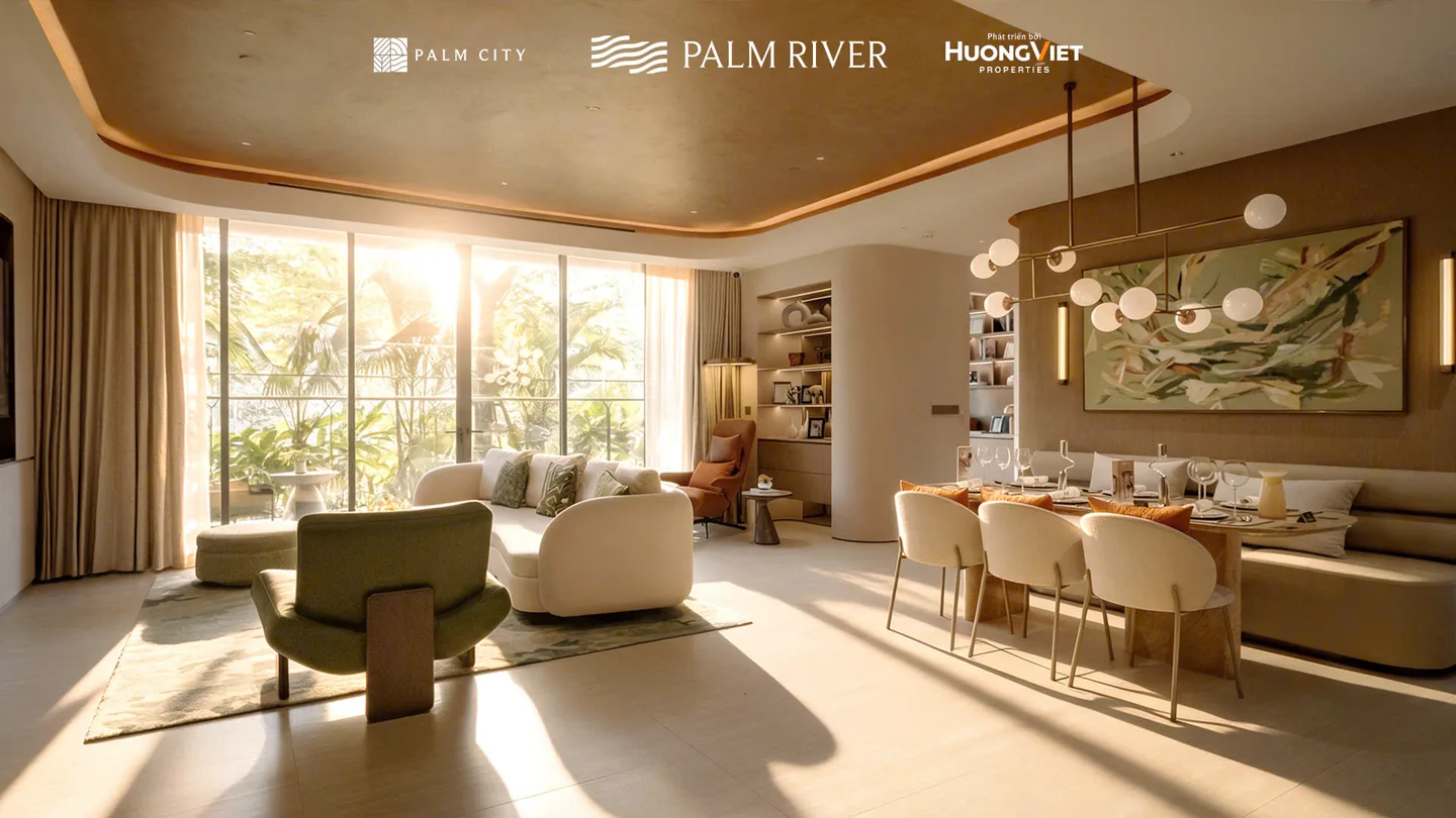 Phối cảnh Không gian nội thất căn hộ Palm River