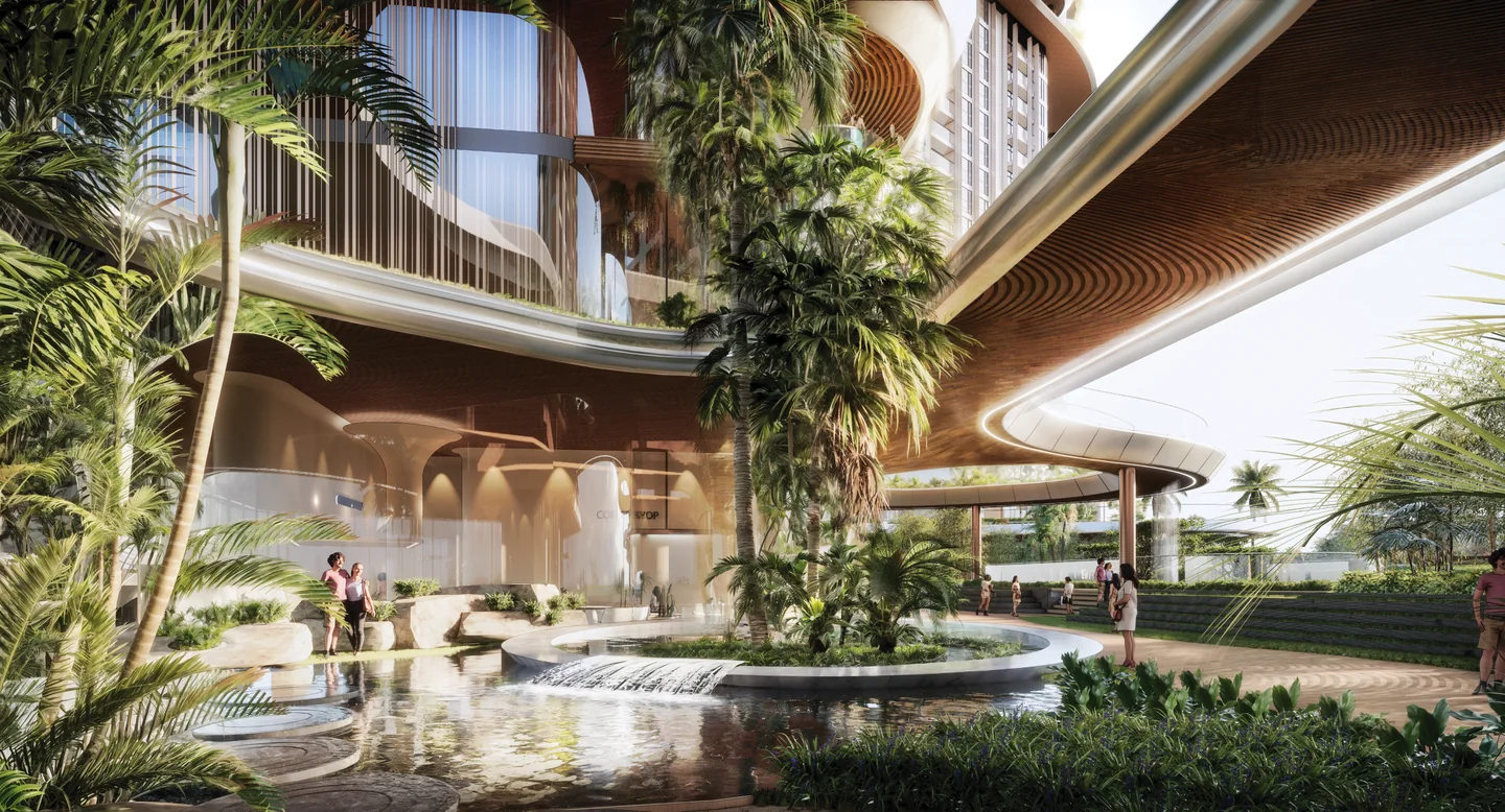 Phối cảnh cảnh quan và sảnh Palm River